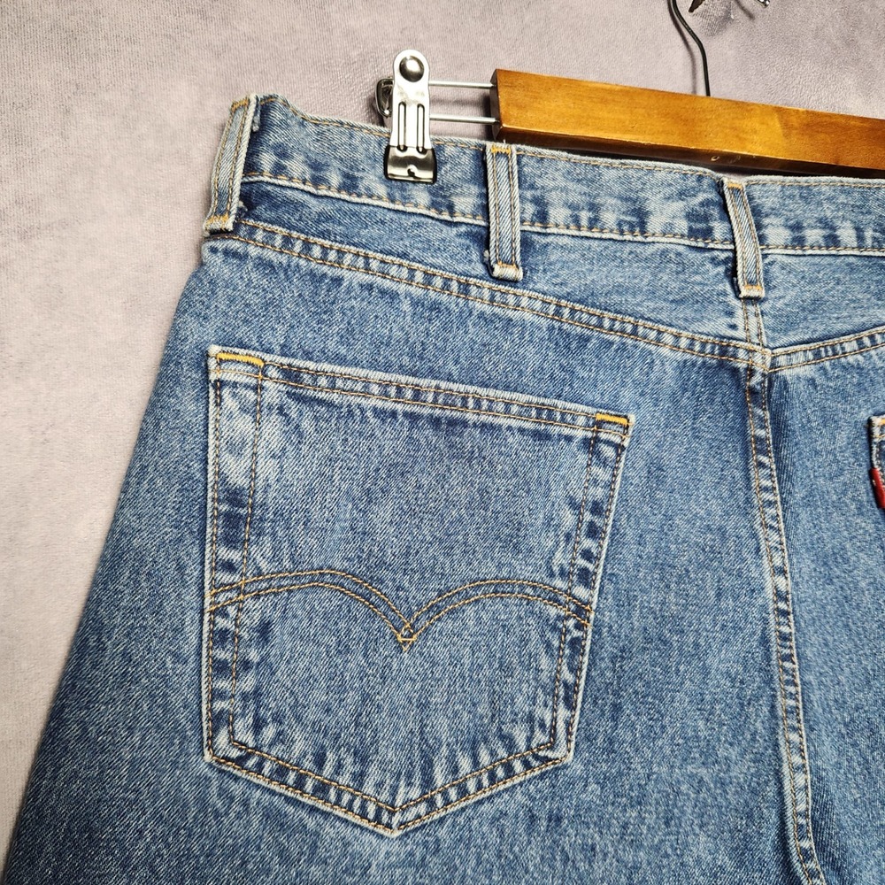 Levi's 505 Regular Fit Mens Jeans size 36‎ 38x29 Blue Straight Leg Classic Denim - Picture 6 of 14